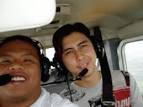 on board an aircraft.
