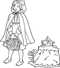 Little Red Riding Hood coloring page