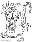 Monster coloring page