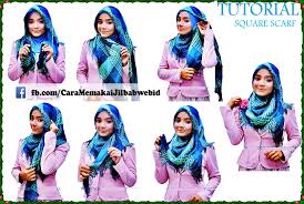 Tutorial Jilbab Segi Empat ala Pipik Dian Istri Uje | Cara Memakai ...