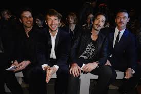 (L-R) Francesco Montanaro, Giorgio Pasotti, Adrien Brody and Luke Evans attend the Diesel Black Gold show as part of Milan Fashion ... - Francesco+Montanaro+Diesel+Black+Gold+Front+_HULtEhG3jbl