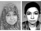 In the courtroom, Aafia said