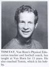 Tom Fay, Physical Education - 78FAC18