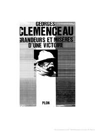 Grandeurs et misères d\u0026#39;une victoire / Georges Clemenceau - f1