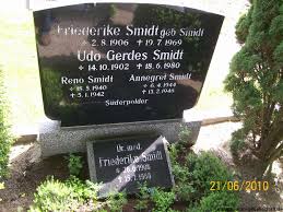 Grab von Udo Gerdes Smidt (14.10.1902-18.06.1980), Friedhof Norden ... - na594