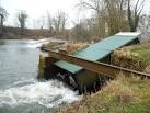 Archimedes screw, Howsham Mill. At the southern end of the weir across the - via Daymix