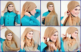 Cara memakai pasmina simple dan modern - Jilbab Baju Muslim