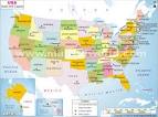 US Map USA States and Capital Map