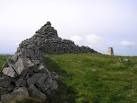 NT4739 : The Huge Bells Cairn and Trig Point on the Summit of William Law - via Daymix