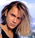 RIVER PHOENIX WITH LONG HAIR