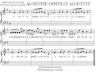 Alouette, gentille alouette - Sheet Music - Mama Lisa's World