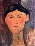 Amedeo Modigliani >> Beatrice Hastings | (öl, Gemälde, Reproduktion, Kopie,
