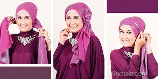 cara memakai hijab pashmina ke pesta | Cara Memakai Jilbab