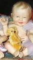 Laura Lee Wambach Baby with Bear doll 1999 - wam-99-babywithbear-full-lg