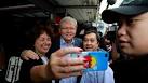 Kevin Rudd yesterday with wife