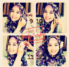 Cara Memakai Jilbab Segi Empat Simple Modern - Menghadirkan