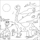 Dinosaur coloring page