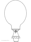 Hot Air Balloon coloring page