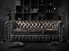 Paisley Curtain: Chesterfield Sofas