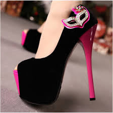 Aliexpress.com: Beli Sexy Platform sepatu hak tinggi Peep Toe ...
