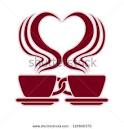 Dating Symbol Made With 2 Coffee Cups And Heart Made With Steam