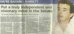 candidate Sean Barrett an