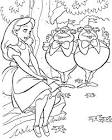 Alice in Wonderland coloring page