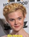 Lorna Fitzgerald's version of the braided bangs is intricate and youthful. - Elle-Fanning-milkmaid-braids