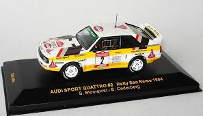 Ixo Audi Sport quattro Rally San Remo 1984 \u0026quot;Audi Team\u0026quot; Nr.2 ... - 1zu43_Audi_Sport_quattro_Rally_San_Remo_1984_Audi_Team_Nr_2_Blomqvist_Cederberg_Ixo_RAC060_20933_01
