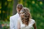 romantic spring wedding outdoor venue all down wedding hairstyle ...