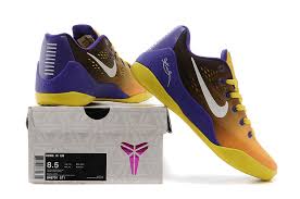 Cheap Kobes Kobe 9 EM Lakers Gradient PE Pureple Tour Yellow ...