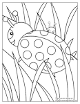 Ladybug coloring page