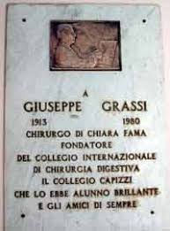 Giuseppe Grassi, (Bronte 1913 -- Rome 1980) was a surgeon of clear reputation; he worked also at the San Giovanni hospital in Rome. - Im13i