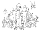 Ben 10 coloring page