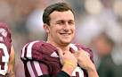 Texas AandMs JOHNNY MANZIEL files paperwork for NFL Draft.