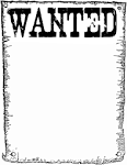 WANTED - public domain clip art image