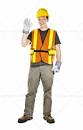 Happy construction worker