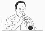 Trumpet coloring page