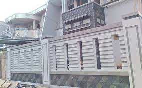 gambar pagar rumah minimalis beton terbaru
