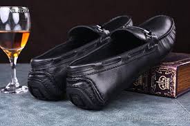 All Black Italian Mens Shoes Salvatore Ferragamo Leather Loafers Shop_2.jpg