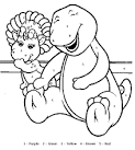 Printable Coloring Pages: Barney Coloring Pages
