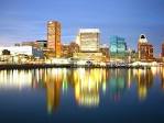 Baltimore Downtown at eve, - via Daymix