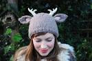 deer with little antlers hat