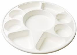 Rani Round Biodegradable Divided Plates, Pack of 25, 9 ...