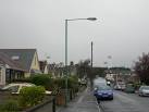 Chicago Avenue, Gillingham. Showing the floodlights of Priestfield Stadium - via Daymix