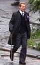 Johnny Depp and His Blond Hair Film New Movie Mortdecai in London.