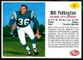 Bill Pellington football card - 1962 Post Cereal #87 - Vintage ...
