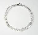 Sterling Silver Charm Bracelet With Lobster Clasp - 7 inch