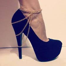 Jewels: gold, jewelry, ankle bracelet, heel, high heels, www ...