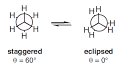 Conformational analysis of alkanes | Staggered, eclipsed, anti ...
